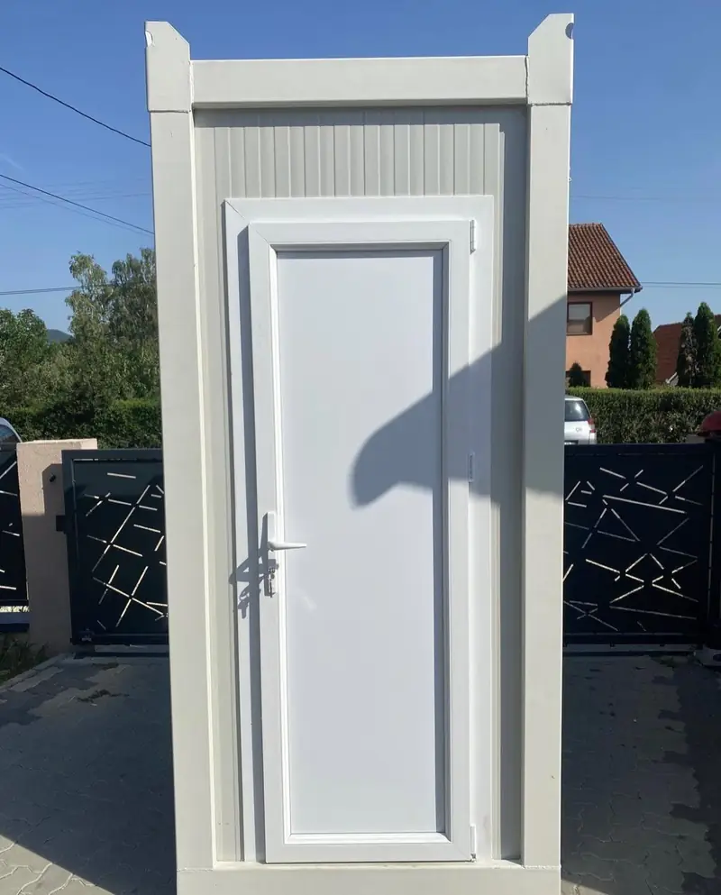 White VIP luxury restroom unit